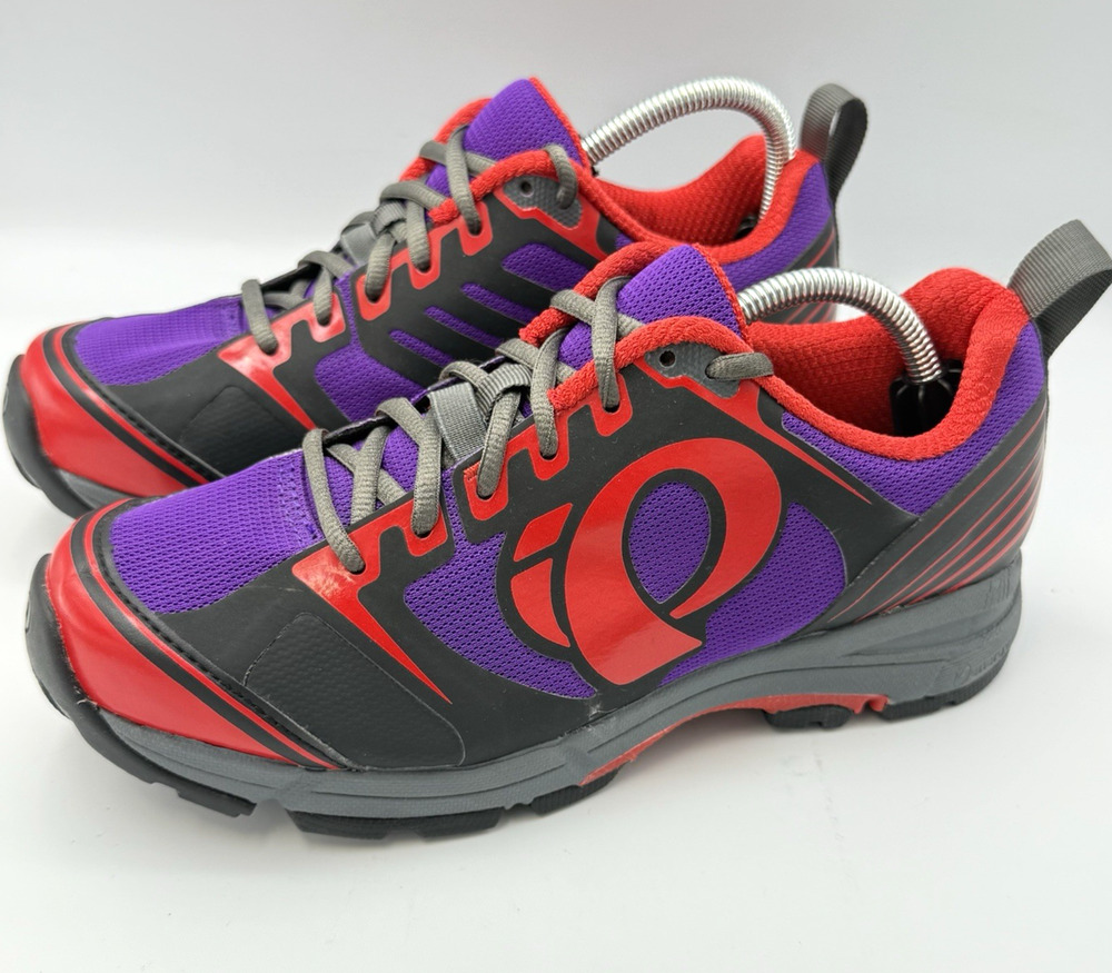Pearl Izumi Womens SIZE EU 40 US 8 X-Road Fuel III Cycling Shoes Red Prple Blk